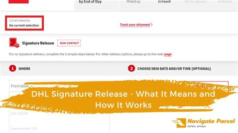 ondemand dhl com|dhl signature release.